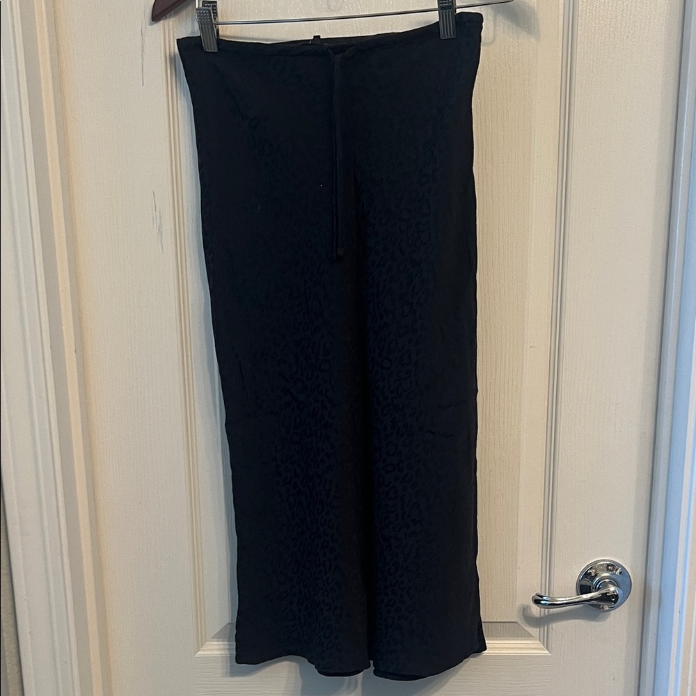 Madewell Black Midi Skirt - 0